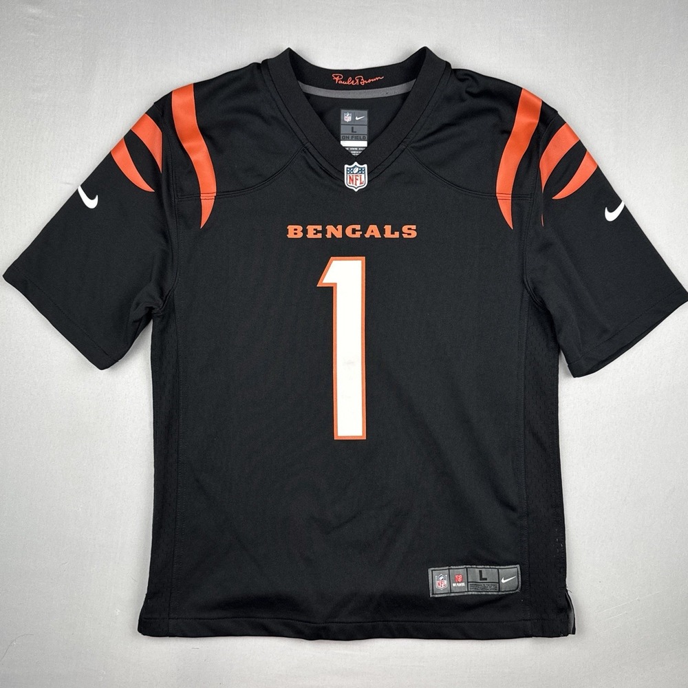Cincinnati Bengals Ja'Marr Chase #1 Nike On Field Jersey 2022 Youth L 14/16